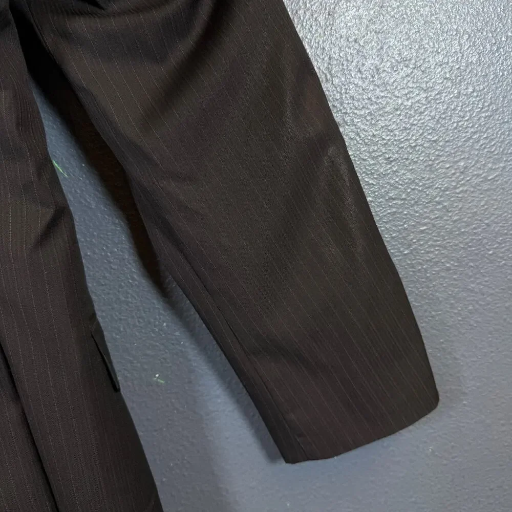 Pronto Uomo 39 long/33 waist grey suit jacket with pants 32/33 wool blazer 2 dot